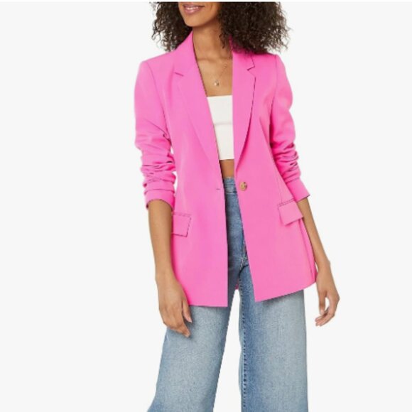 The Drop Women's Blake Long Blazer, Pink Blazer, Size XXL, NWT - Picture 2 of 8